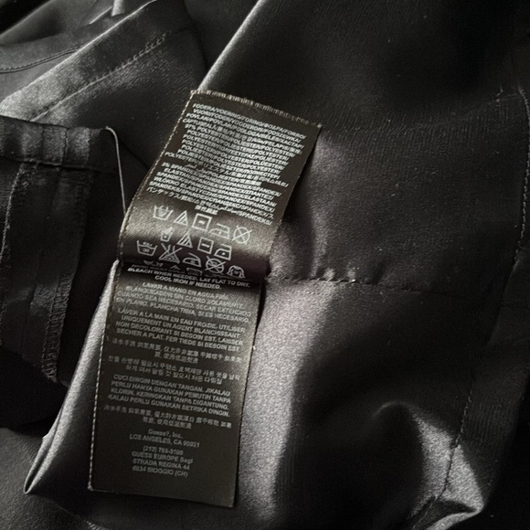 Guess by Marciano Elegant Black Cammun Sleeveless Ruffle Dress - Picture 12 of 15